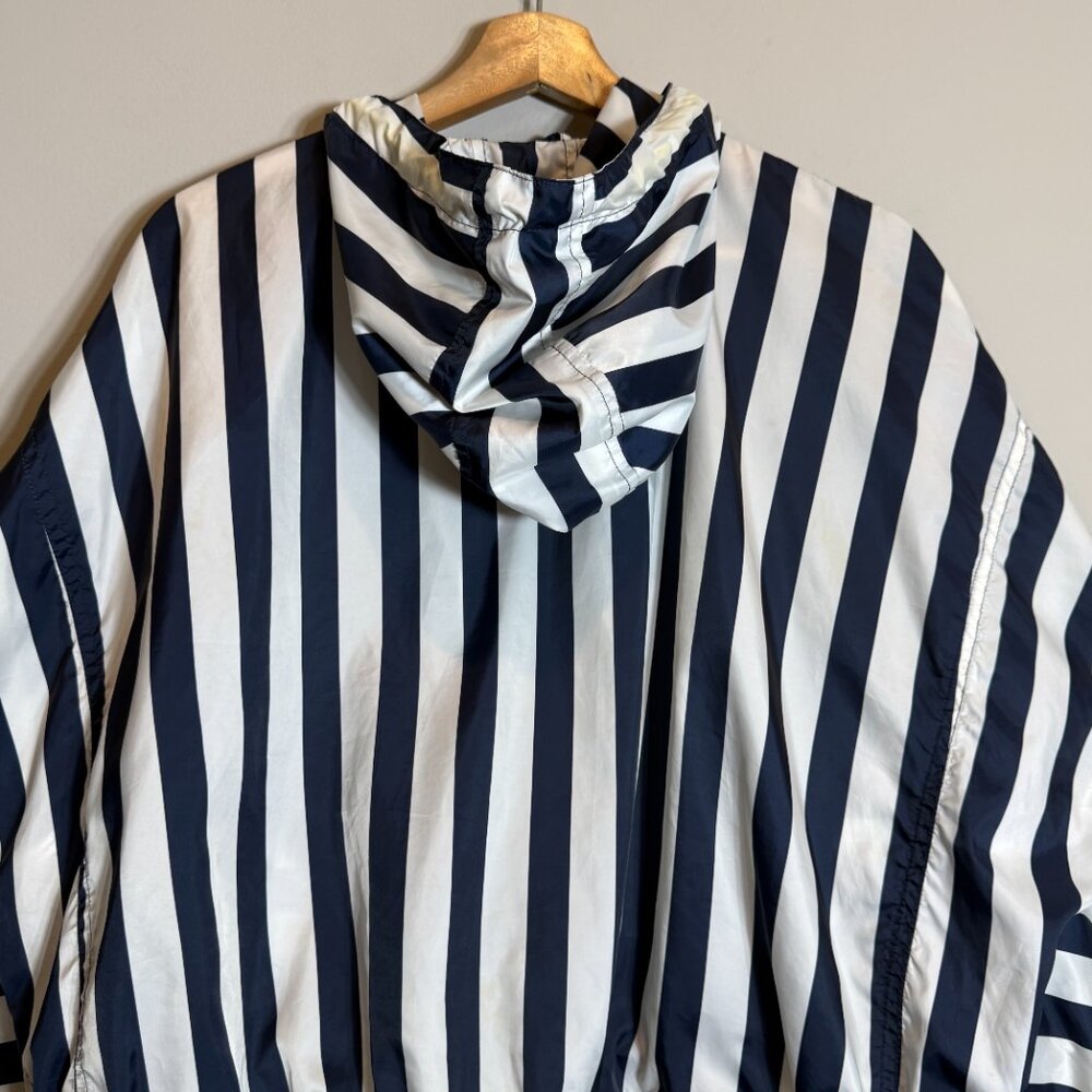 Zara Basic Striped Hooded Lightweight Cropped Jac… - image 13